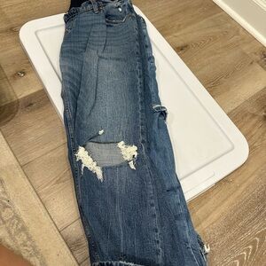 Distressed Blue Women's Jeans